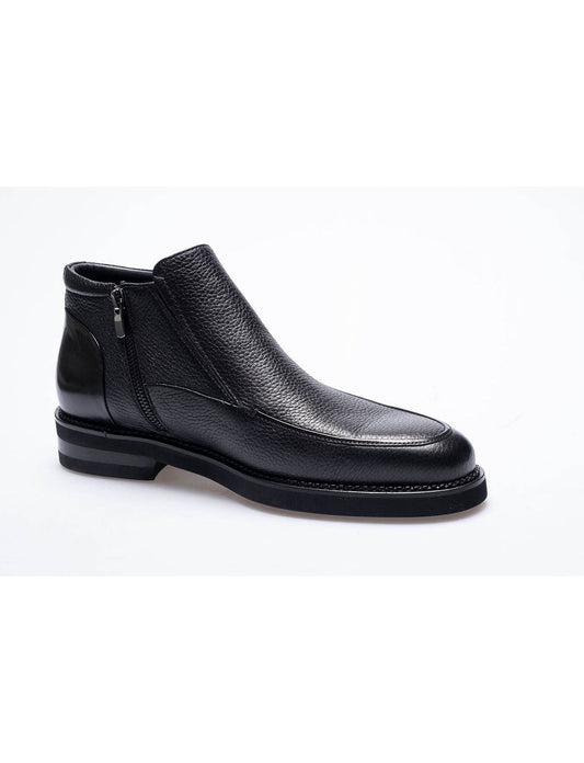 Men Black Genuine Leather Classic Shoes