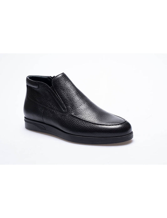 Men  Black Genuine Leather Classic Shoes