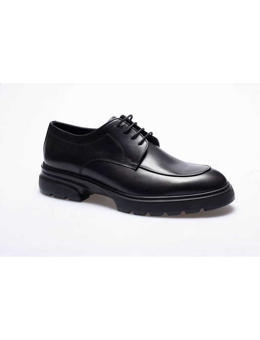 Men Black  Genuine Leather Classic Shoes