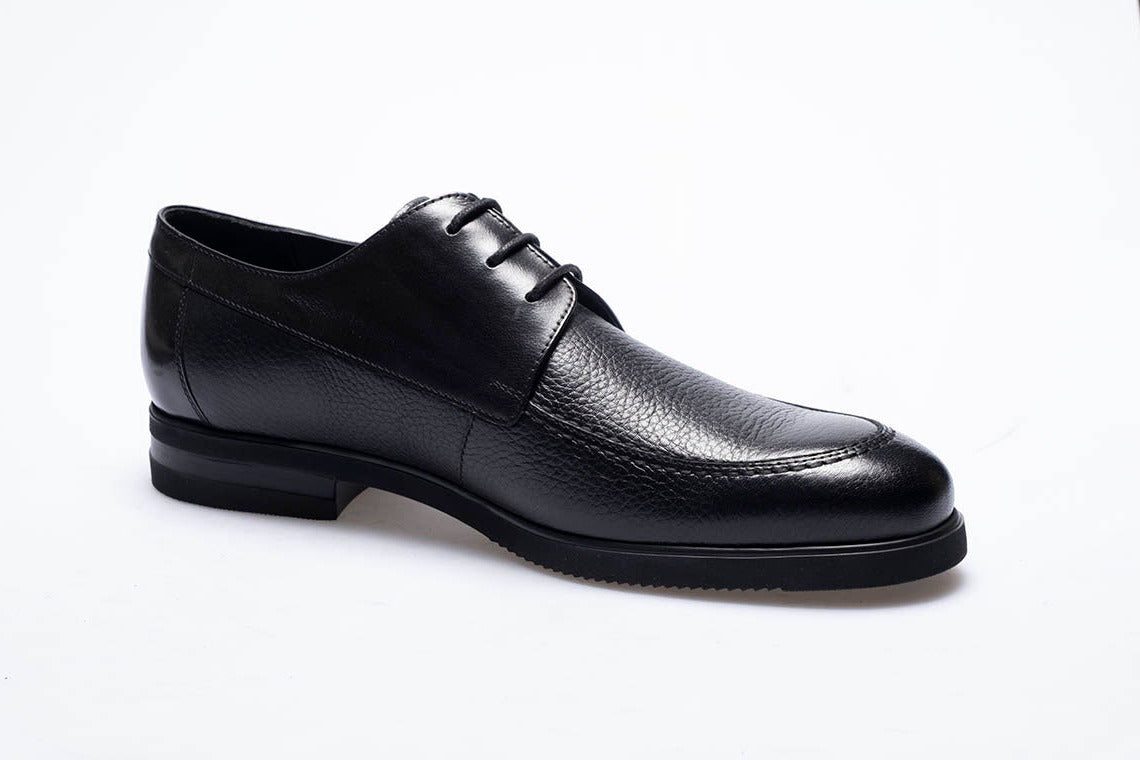 Men  Black  Genuine Leather Classic Shoes