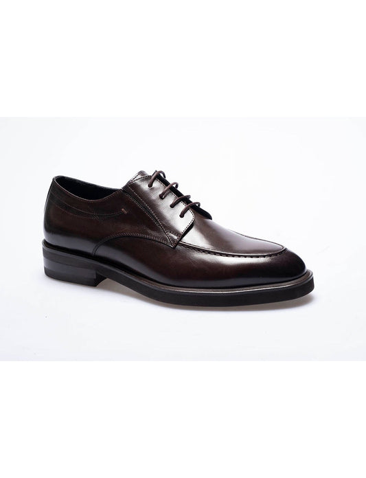 Men  Brown Genuine Leather Classic Shoes