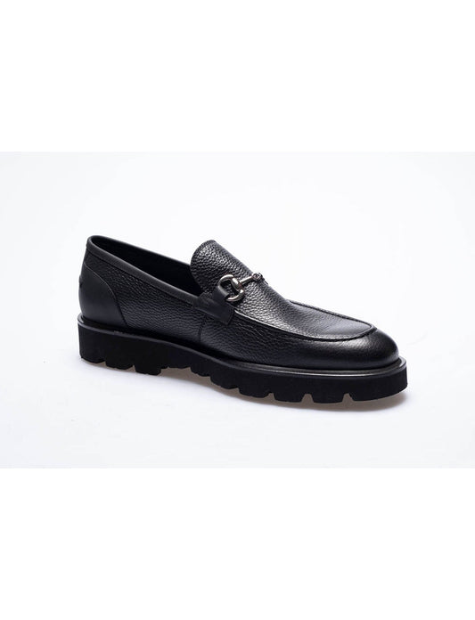 Men Black Genuine Leather Classic Shoes