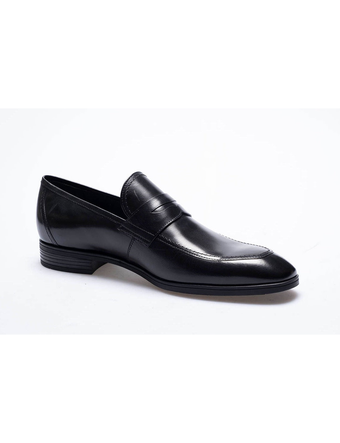 Men  Black Genuine Leather Classic Shoes