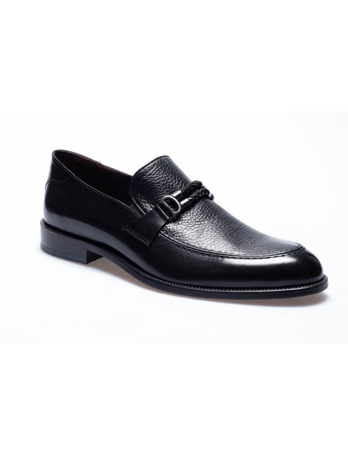 Men  Black  Genuine Leather Classic Shoes