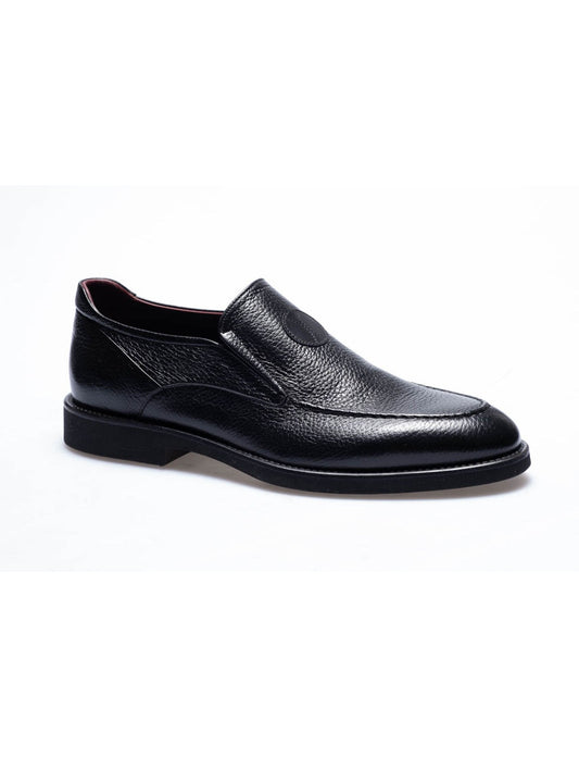 Men  Black  Genuine Leather Classic Shoes