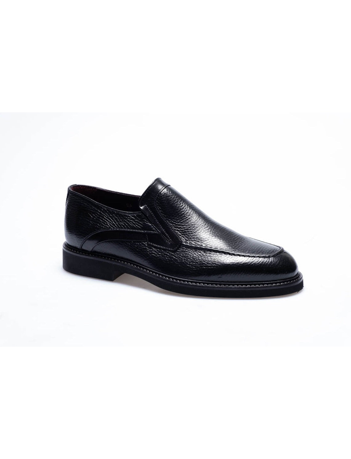 Men  Black  Genuine Leather Classic Shoes