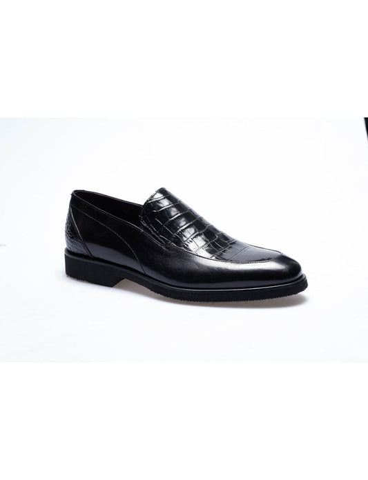 Men Black  Genuine Leather  Classic Shoes