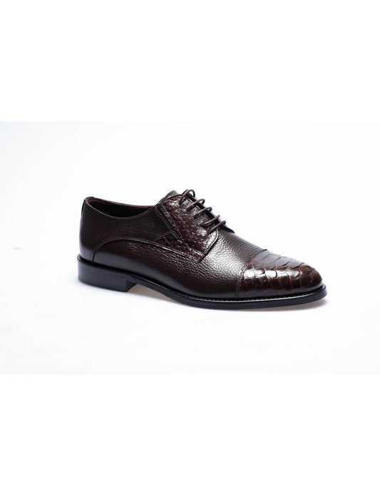 Men Brown  Genuine Leather Classic Shoes