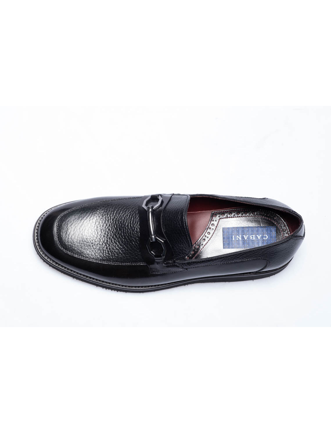 Men Black Genuine Leather Classic Shoes