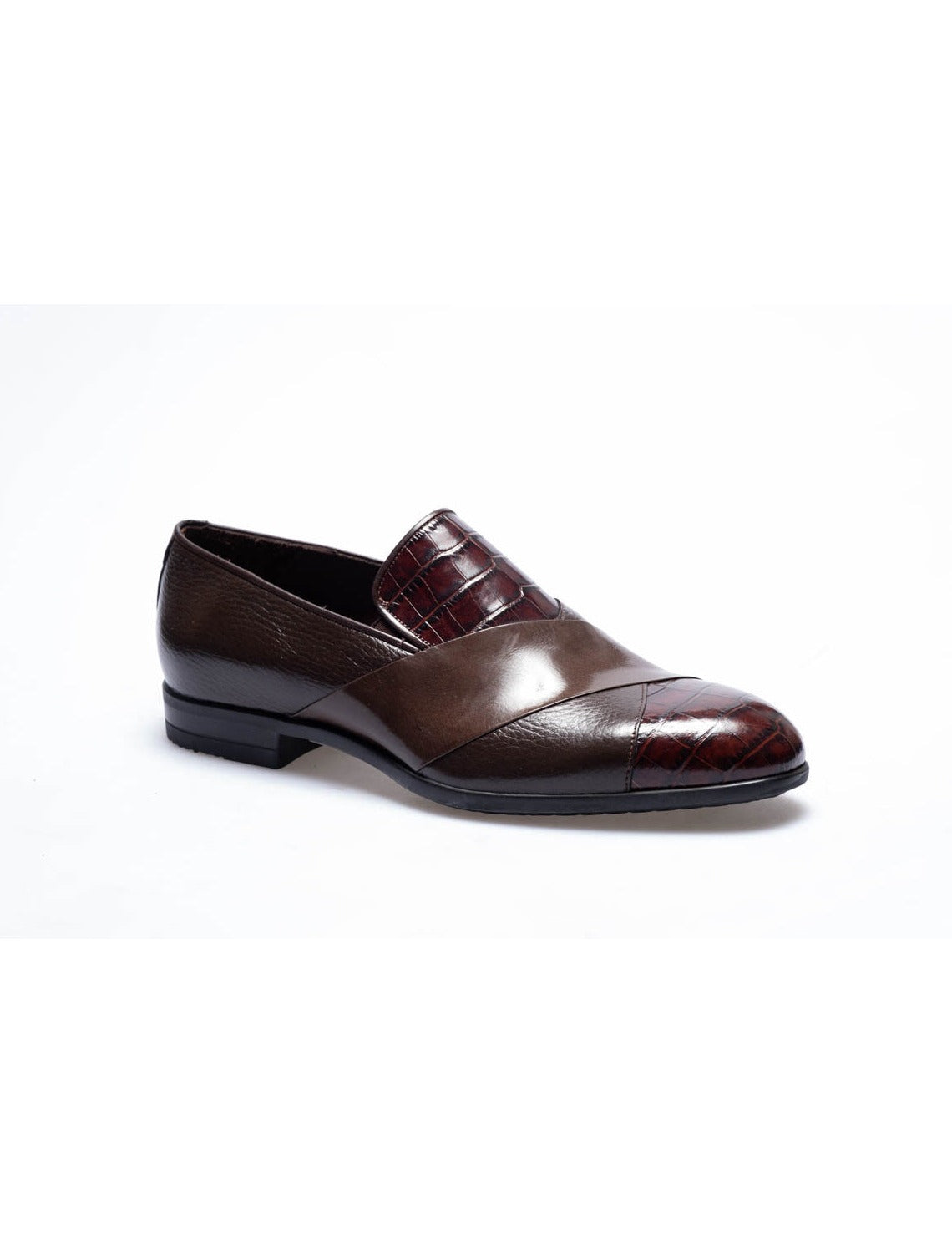 Men Brown  Genuine Leather Classic Shoes