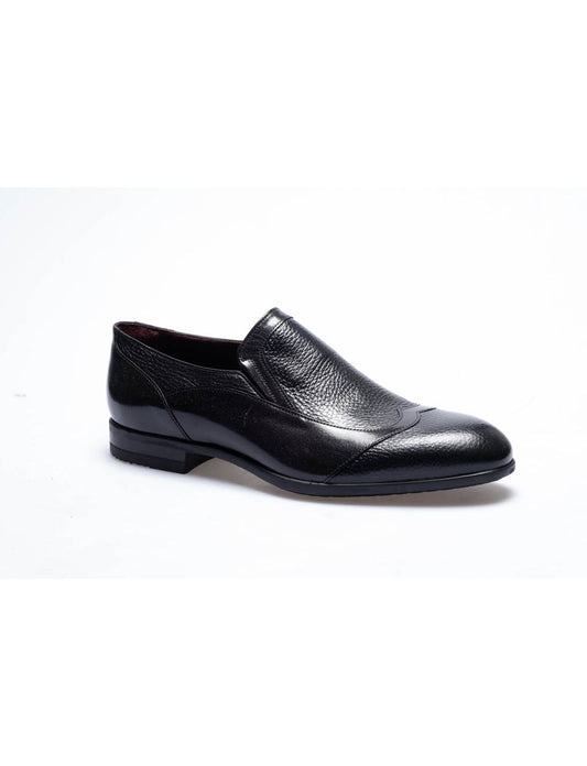 Men Black Genuine Leather Classic Shoes