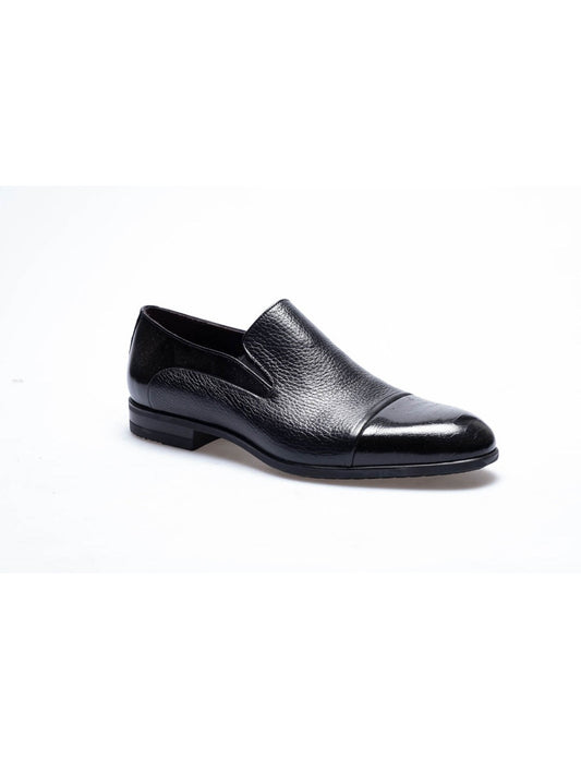 Men Black   Genuine Leather Classic Shoes