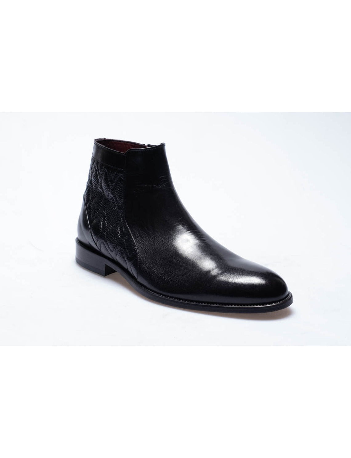 Men  Black  Genuine Leather Classic Shoes