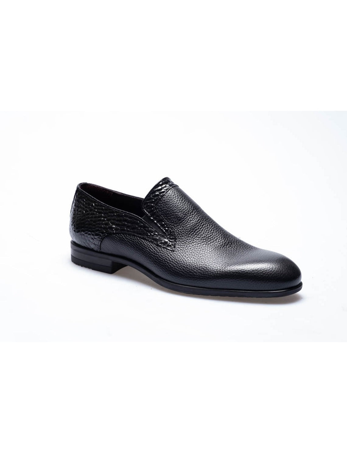 Men Black Genuine Leather Classic Shoes