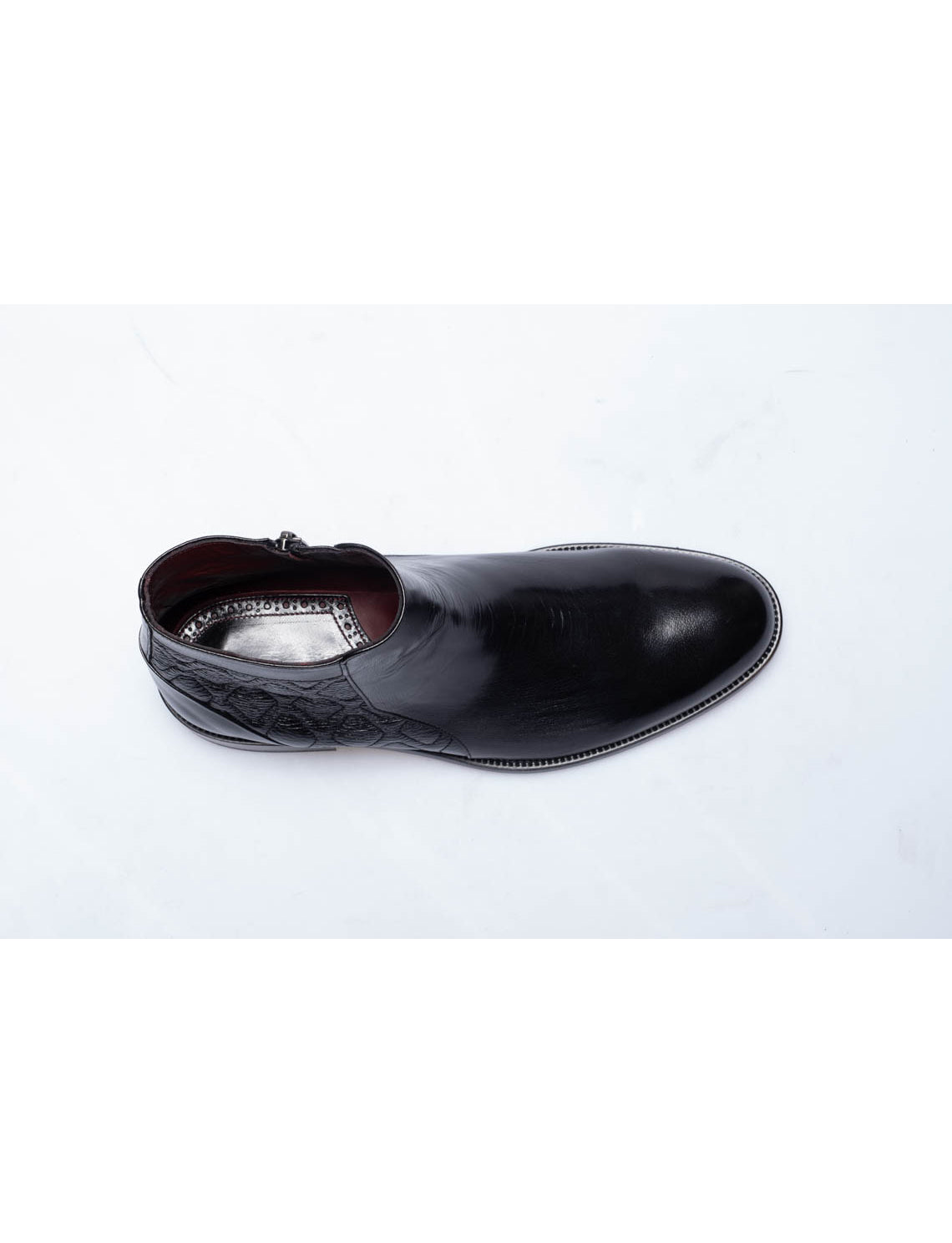 Men  Black  Genuine Leather Classic Shoes