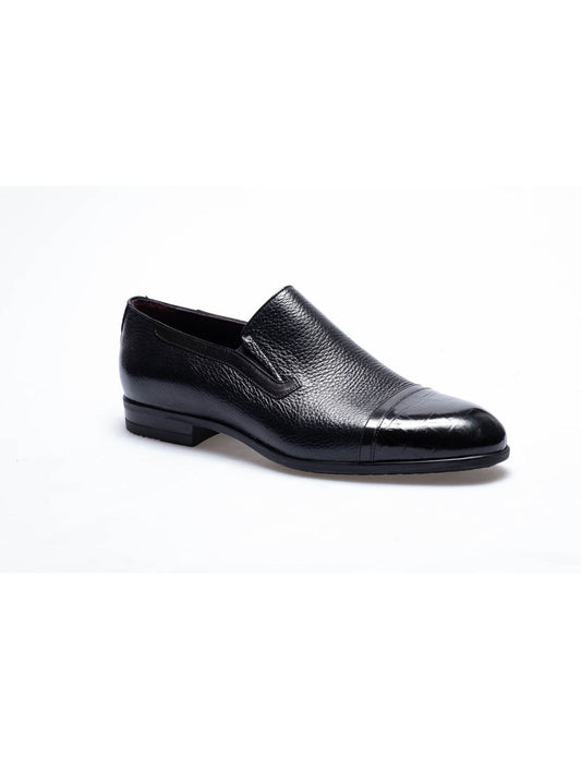 Men  Black Genuine Leather  Classic Shoes