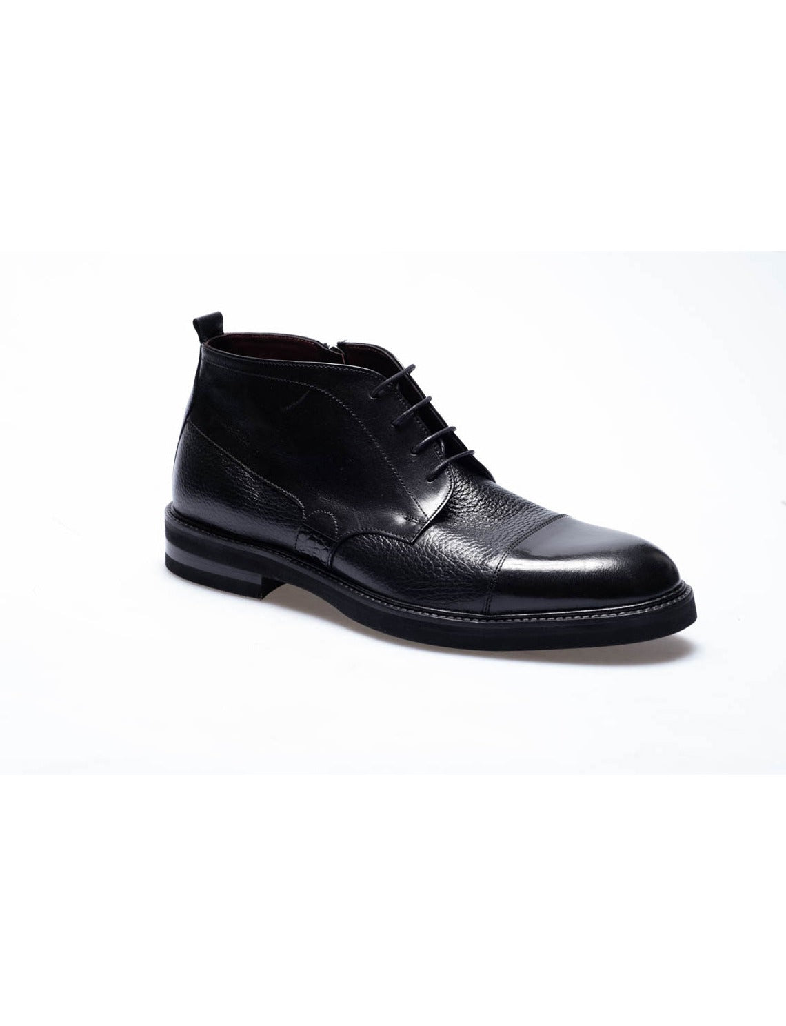 Men Black Genuine Leather Classic Shoes