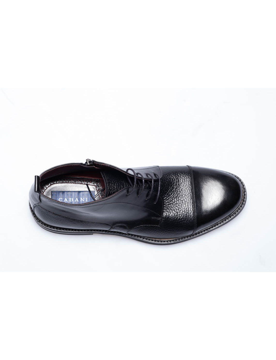 Men Black Genuine Leather Classic Shoes