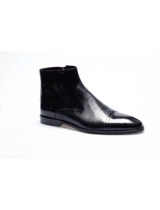 Men Black Genuine Leather Classic Shoes