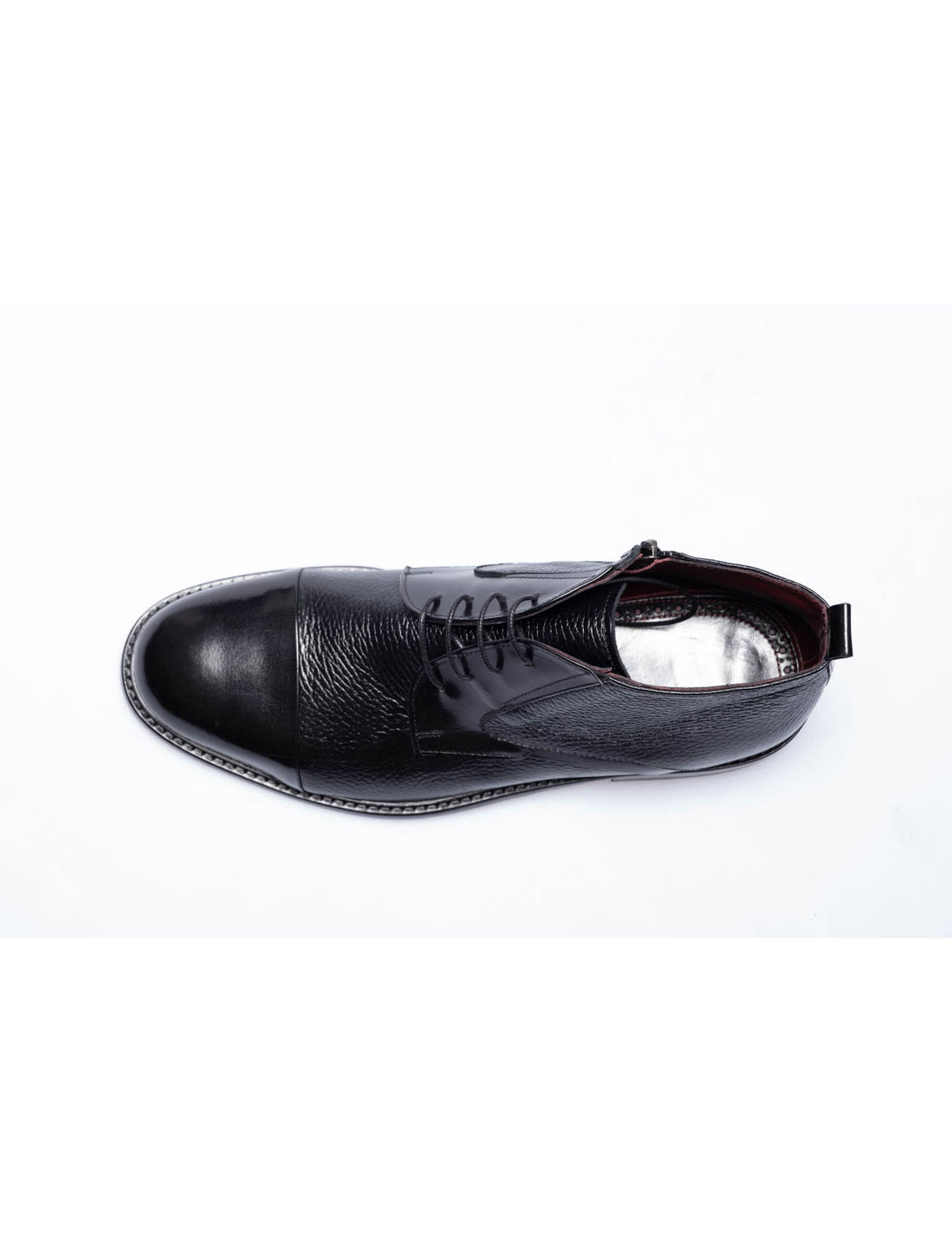 Men Black Genuine Leather Classic Shoes