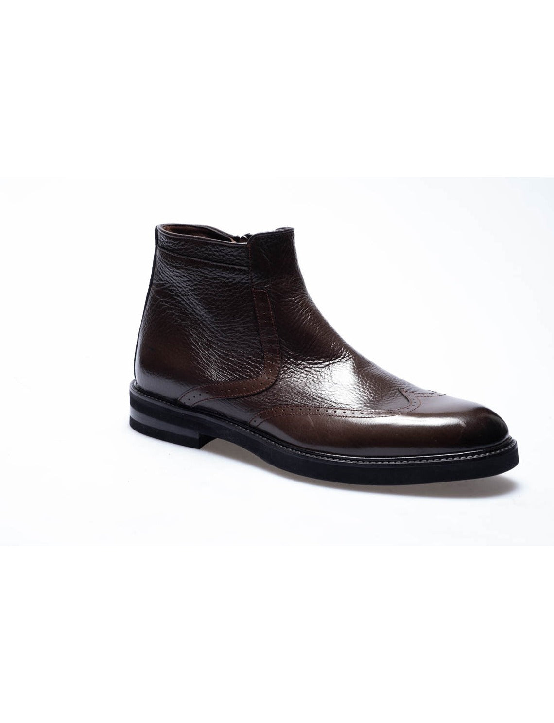 Men Brown  Genuine Leather Classic Shoes