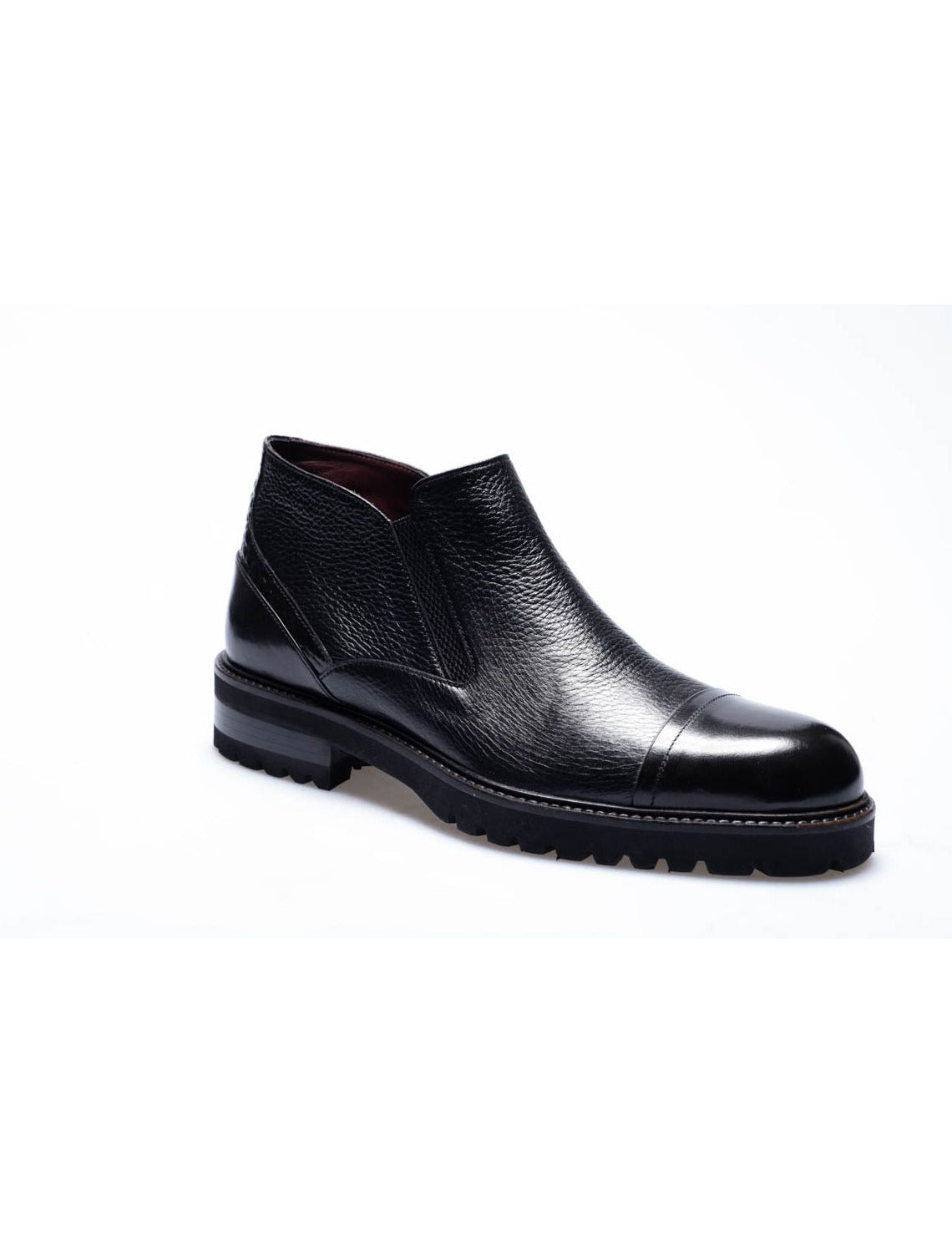 Men Black Genuine Leather Classic Shoes