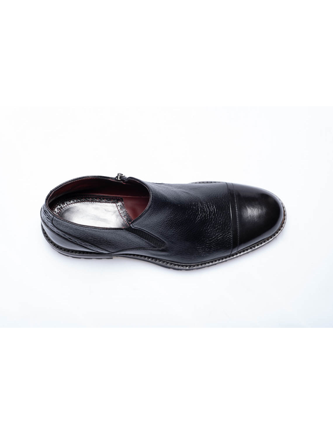 Men Black Genuine Leather Classic Shoes