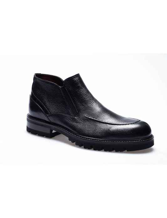 Men Black Genuine Leather Classic Shoes