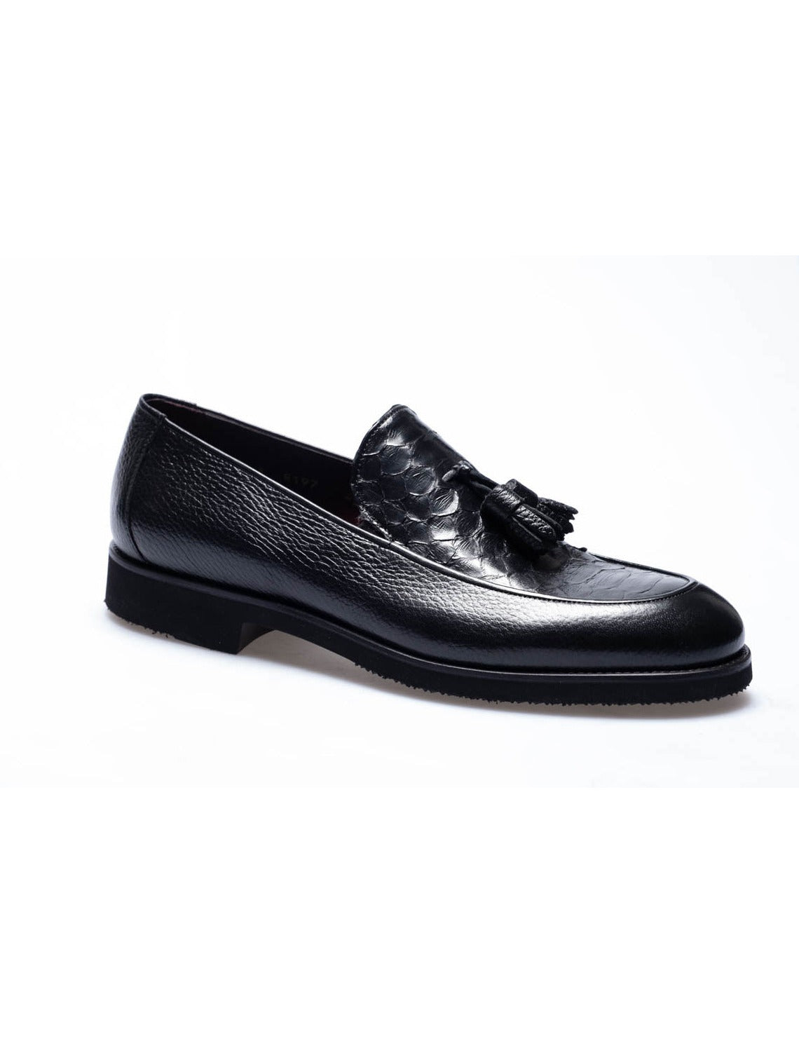 Men Black Genuine Leather Classic Shoes