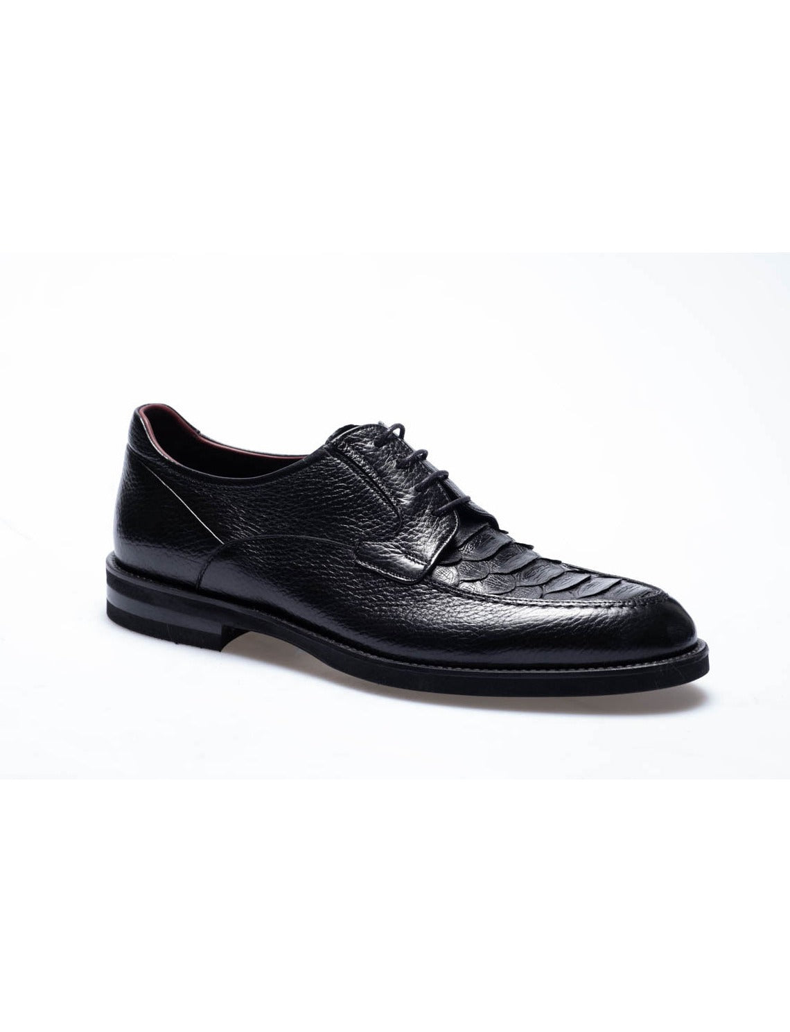 Men Black Genuine Leather Classic Shoes