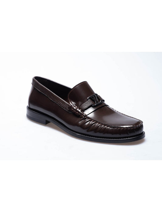 Men  Brown Genuine Leather Classic Shoes