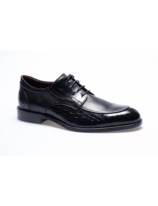 Men  Black Genuine Leather Classic Shoes