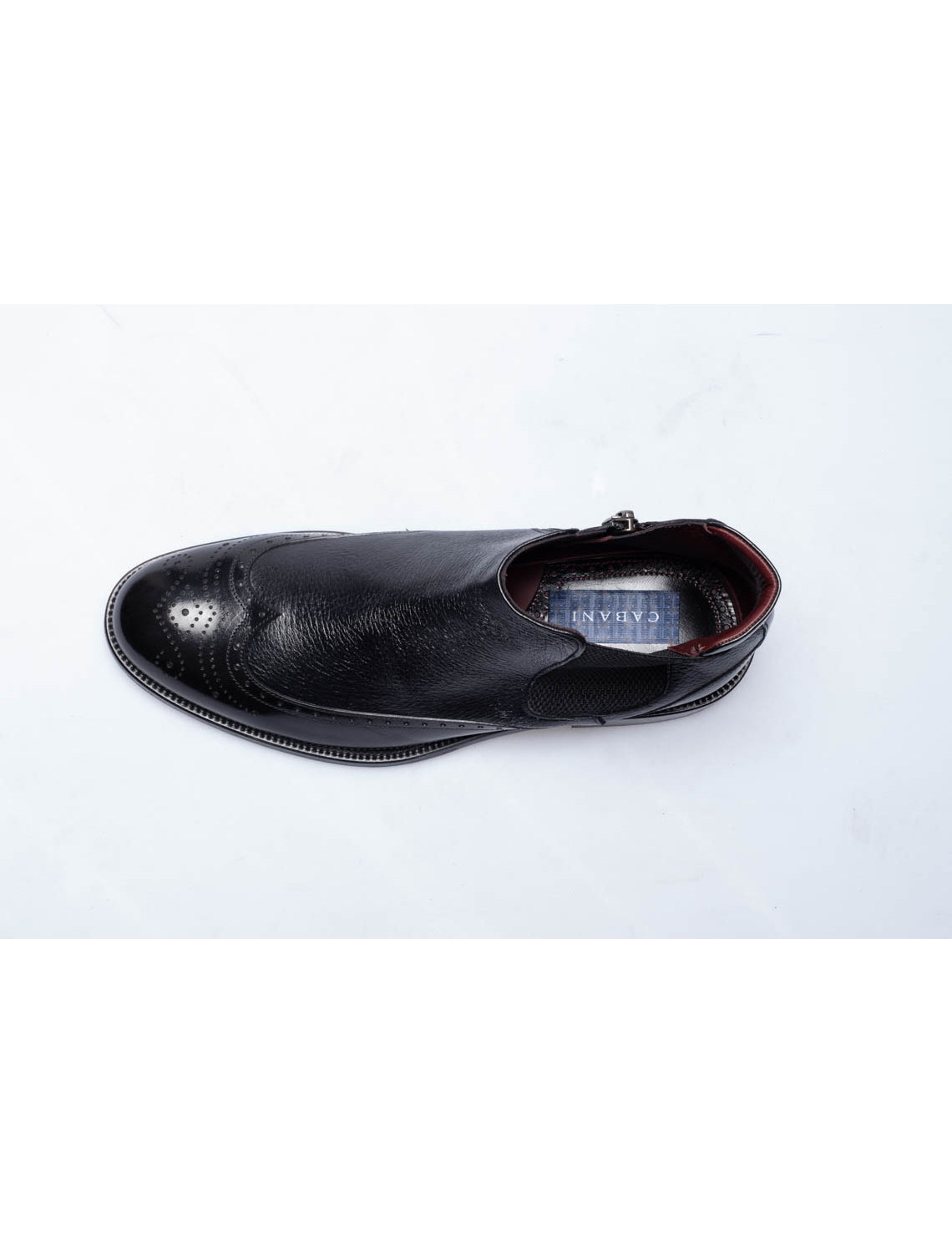 Men  Black  Genuine Leather Classic Shoes